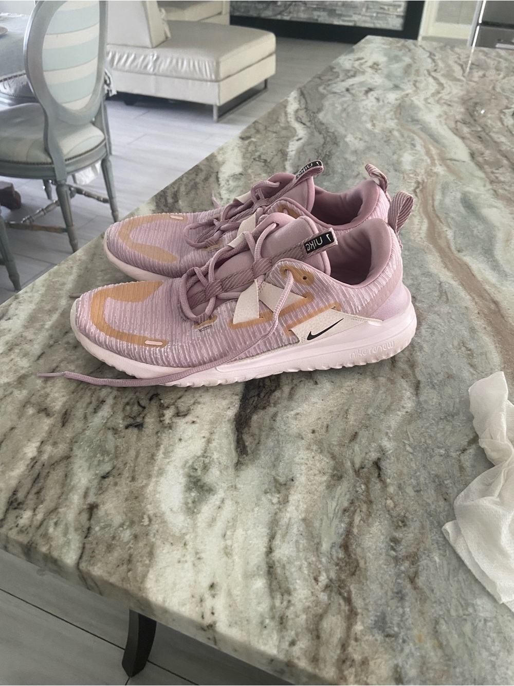 Nike Women's Pale Pink Athletic Training Shoes